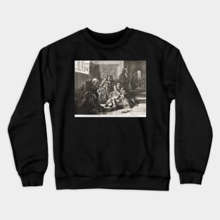 Waiting for the Verdict after A Solomon Crewneck Sweatshirt